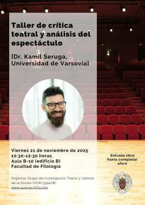 Kamil Seruga (Universidad de Varsovia), "Taller de crítica teatral y análisis del espectáculo"